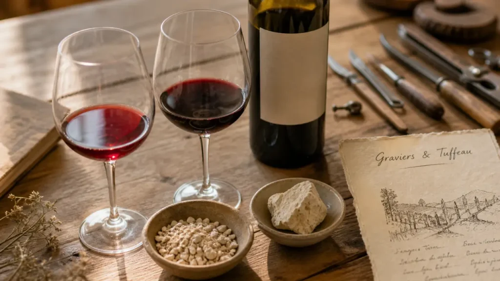 Bourgueil vin Cabernet Franc : graviers ou tuffeau