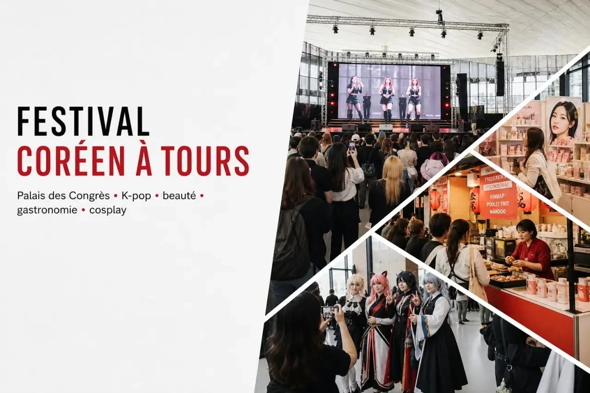 Ambiance du festival coreen tours au Palais des Congrès de Tours