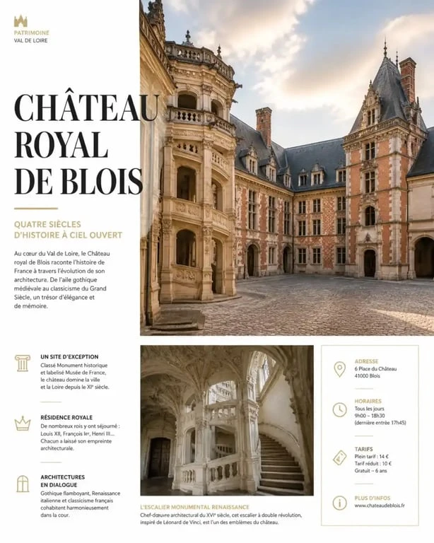 Château Royal de Blois, incontournable pour savoir que faire à Blois