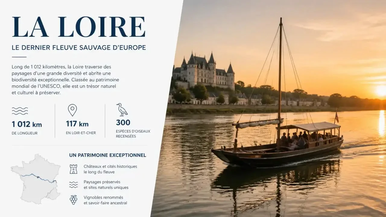 Croisière sur la Loire tarif et découverte des paysages du fleuve royal