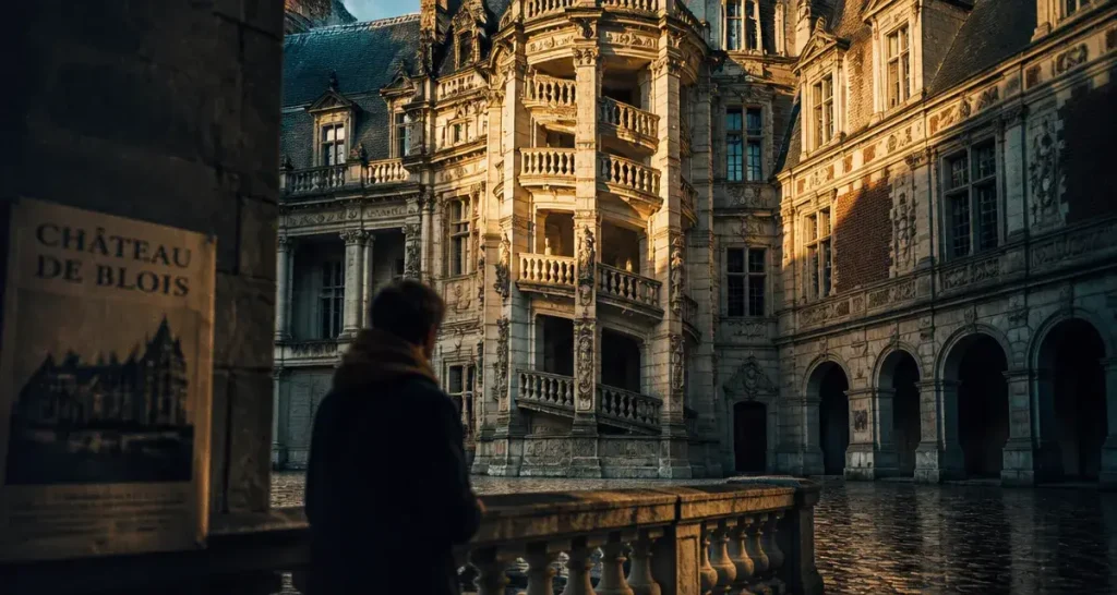 Que faire à Blois : Château Royal de Blois, escalier Renaissance