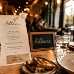 Restaurant ailleurs la ville aux dames tours : menu 34 €