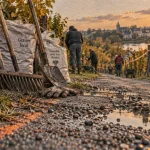 Paris-Tours : les bénévoles préparent les chemins de vigne en Touraine